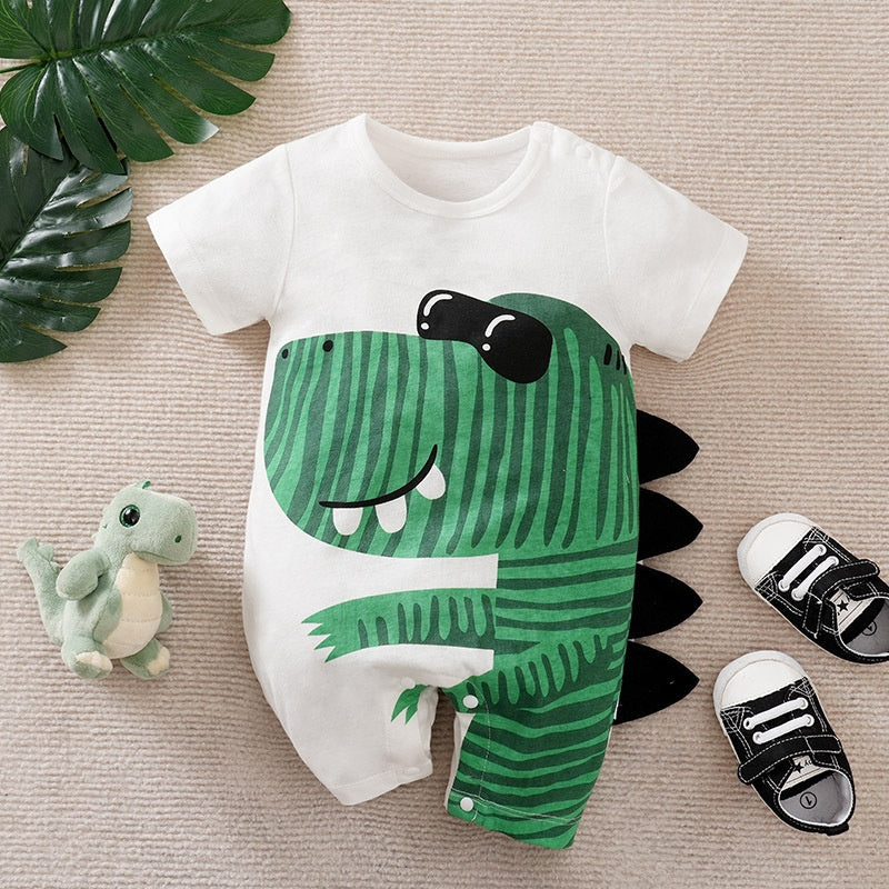 Newborn Cartoon Short Sleeve Baby Romper