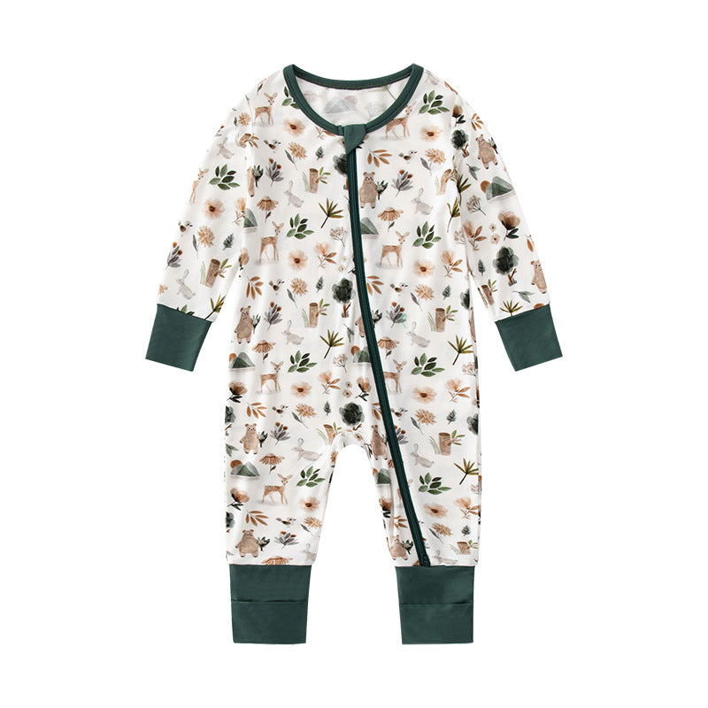 Baby Bamboo Fiber Spring Clothes