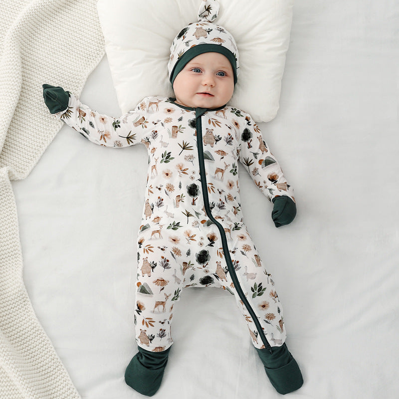 Baby Bamboo Fiber Spring Clothes