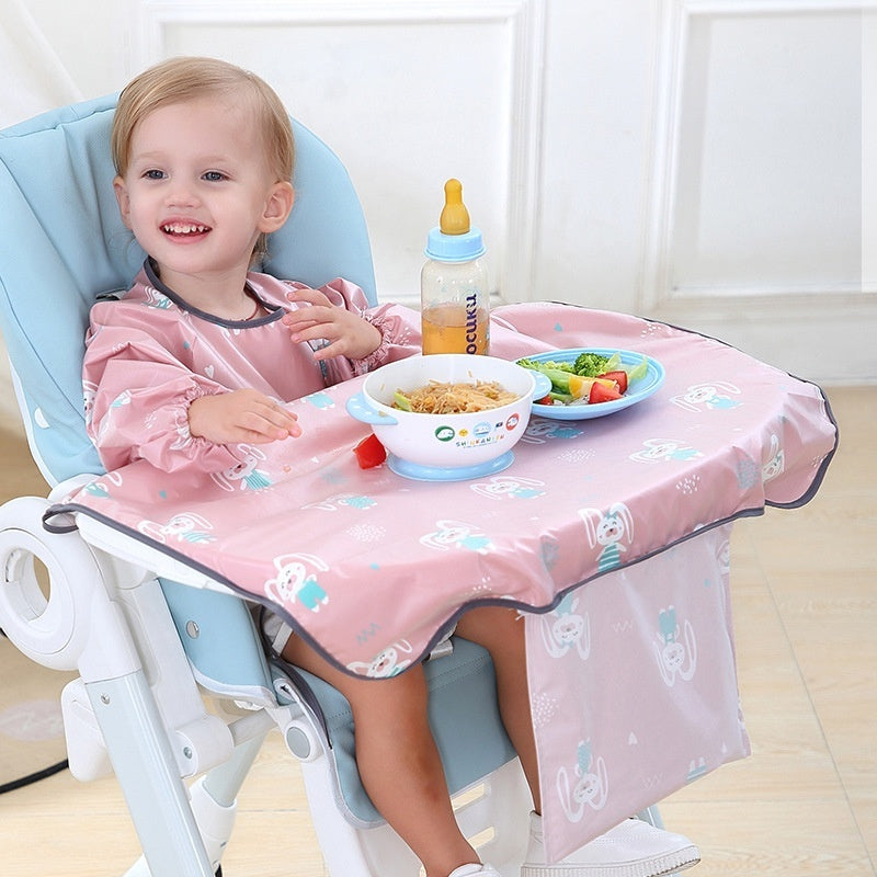Baby Feeding Bib Apron Cover Gown